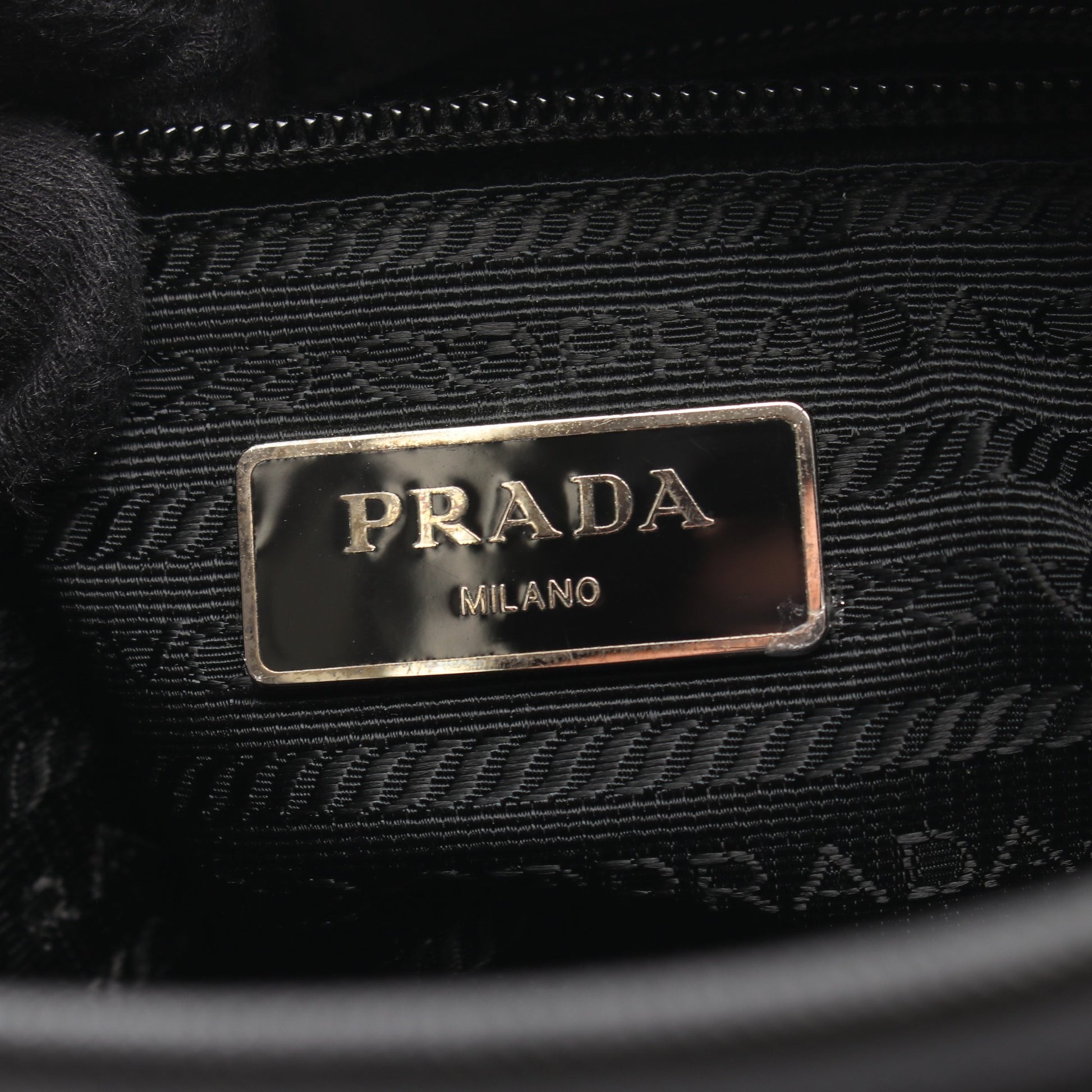 ショルダーバッグ ナイロン サフィアーノレザー ブラック プラダ バッグ PRADA