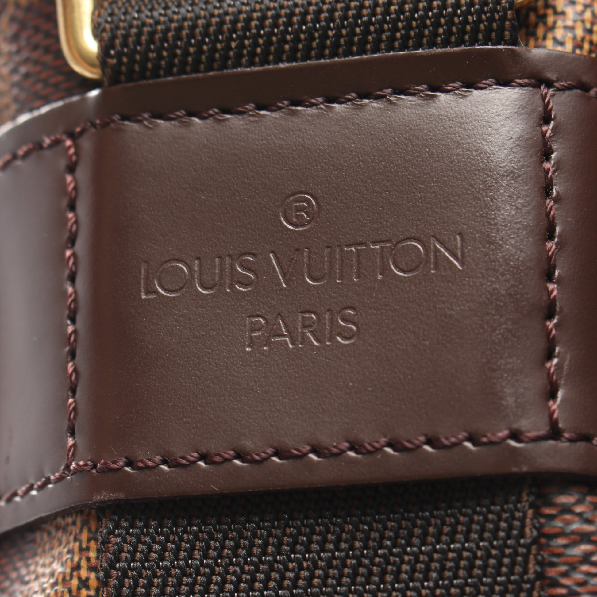 ブロードウェイ ダミエエベヌ 2WAY ショルダーバッグ PVC レザー ブラウン ルイヴィトン バッグ LOUIS VUITTON
