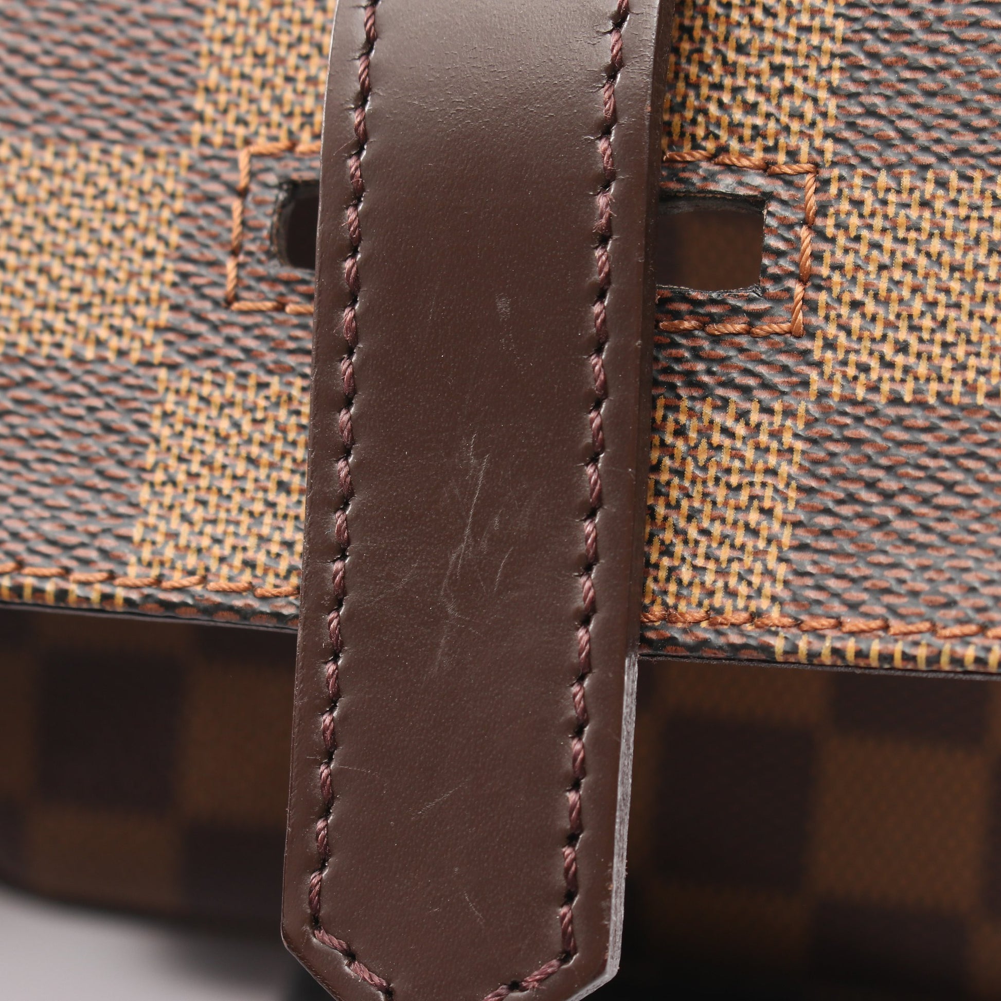 ブロードウェイ ダミエエベヌ 2WAY ショルダーバッグ PVC レザー ブラウン ルイヴィトン バッグ LOUIS VUITTON