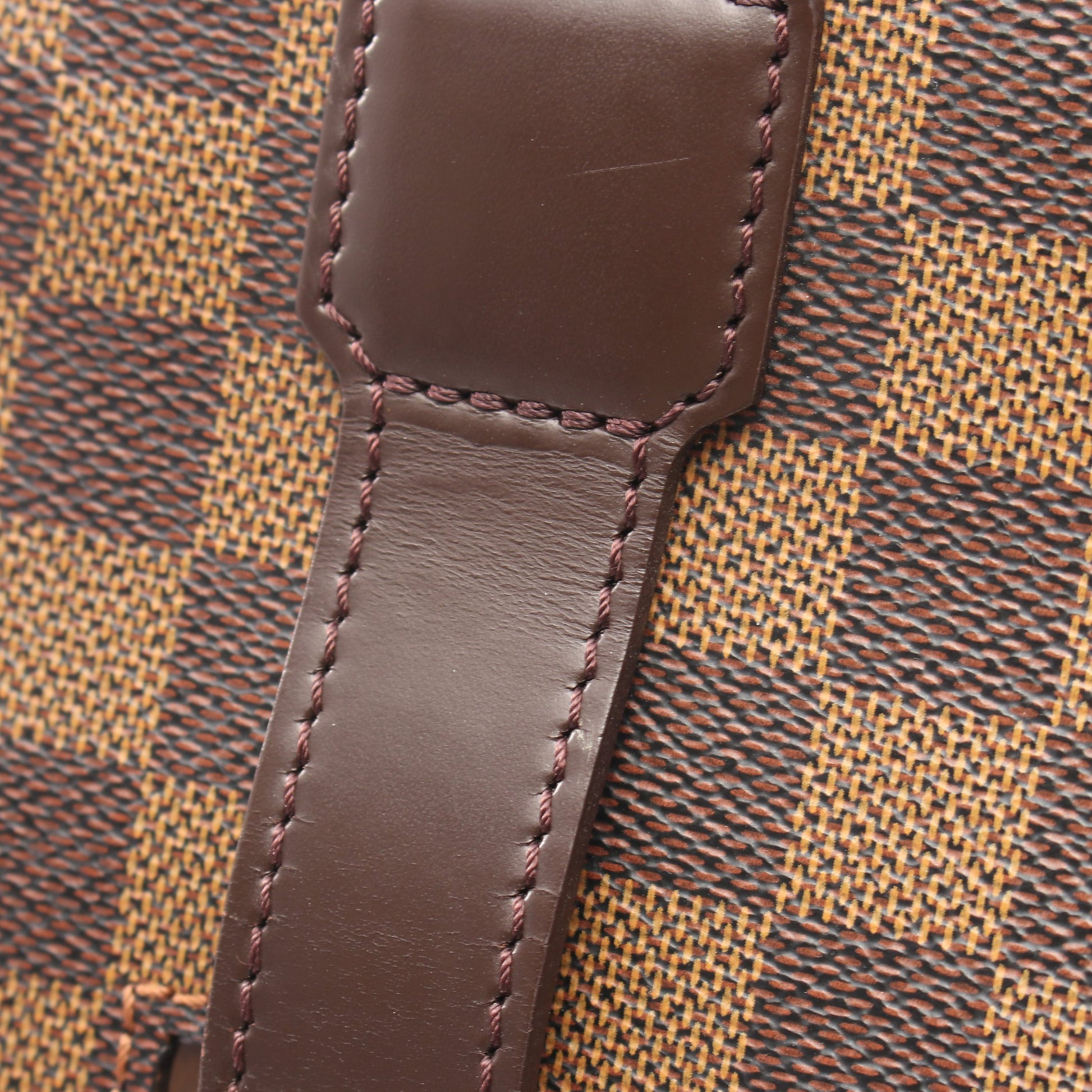 ブロードウェイ ダミエエベヌ 2WAY ショルダーバッグ PVC レザー ブラウン ルイヴィトン バッグ LOUIS VUITTON