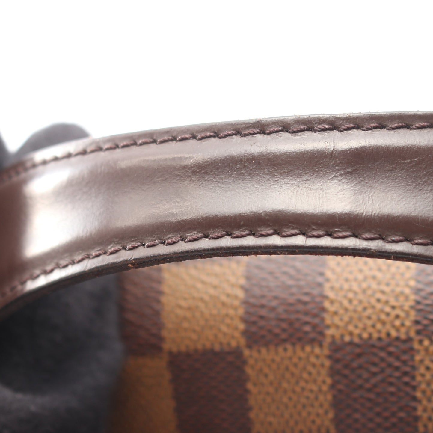ブロードウェイ ダミエエベヌ 2WAY ショルダーバッグ PVC レザー ブラウン ルイヴィトン バッグ LOUIS VUITTON