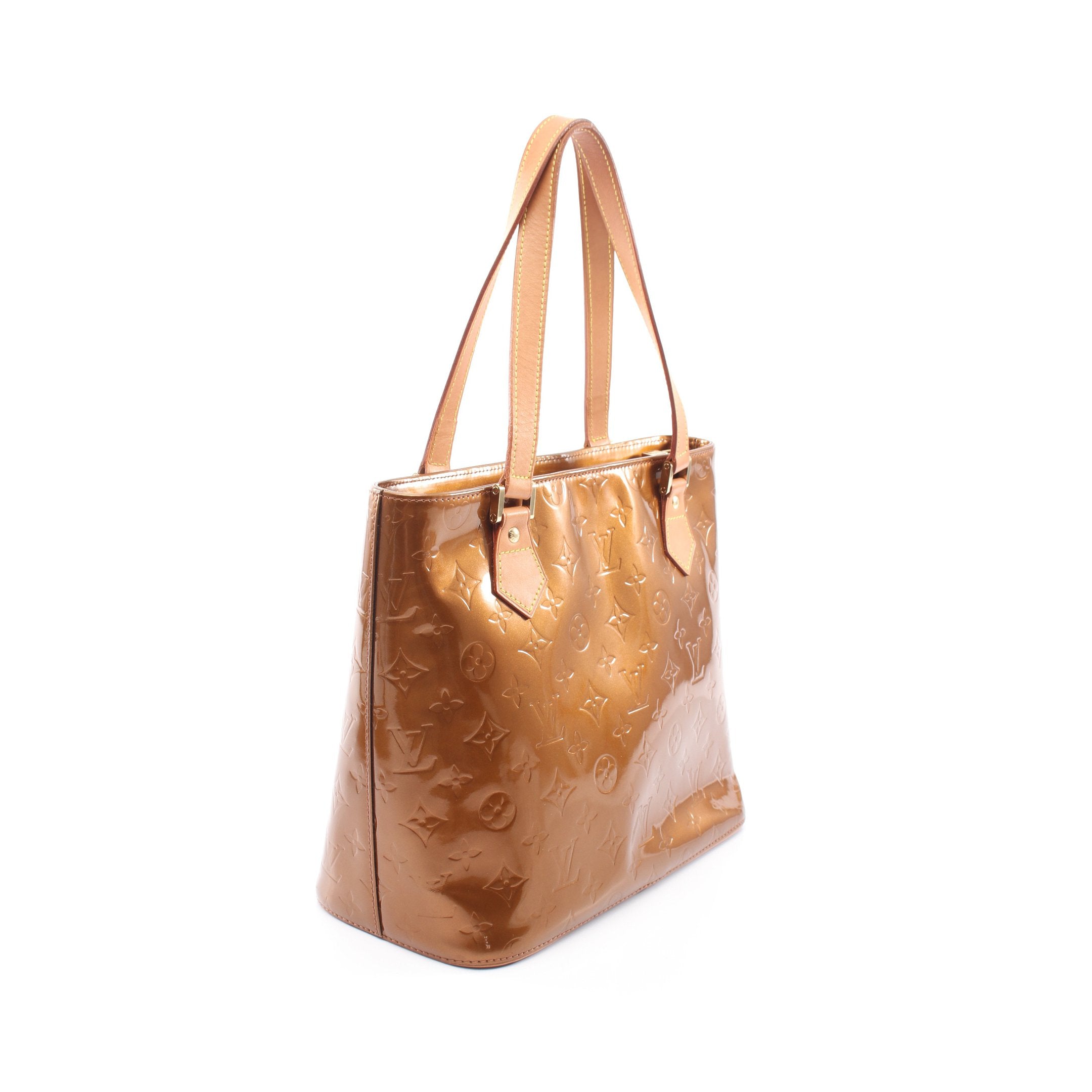 ヒューストン モノグラムヴェルニ ハンドバッグ トートバッグ レザー