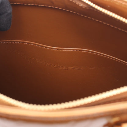ヒューストン モノグラムヴェルニ ハンドバッグ トートバッグ レザー ブロンズ ルイヴィトン バッグ LOUIS VUITTON