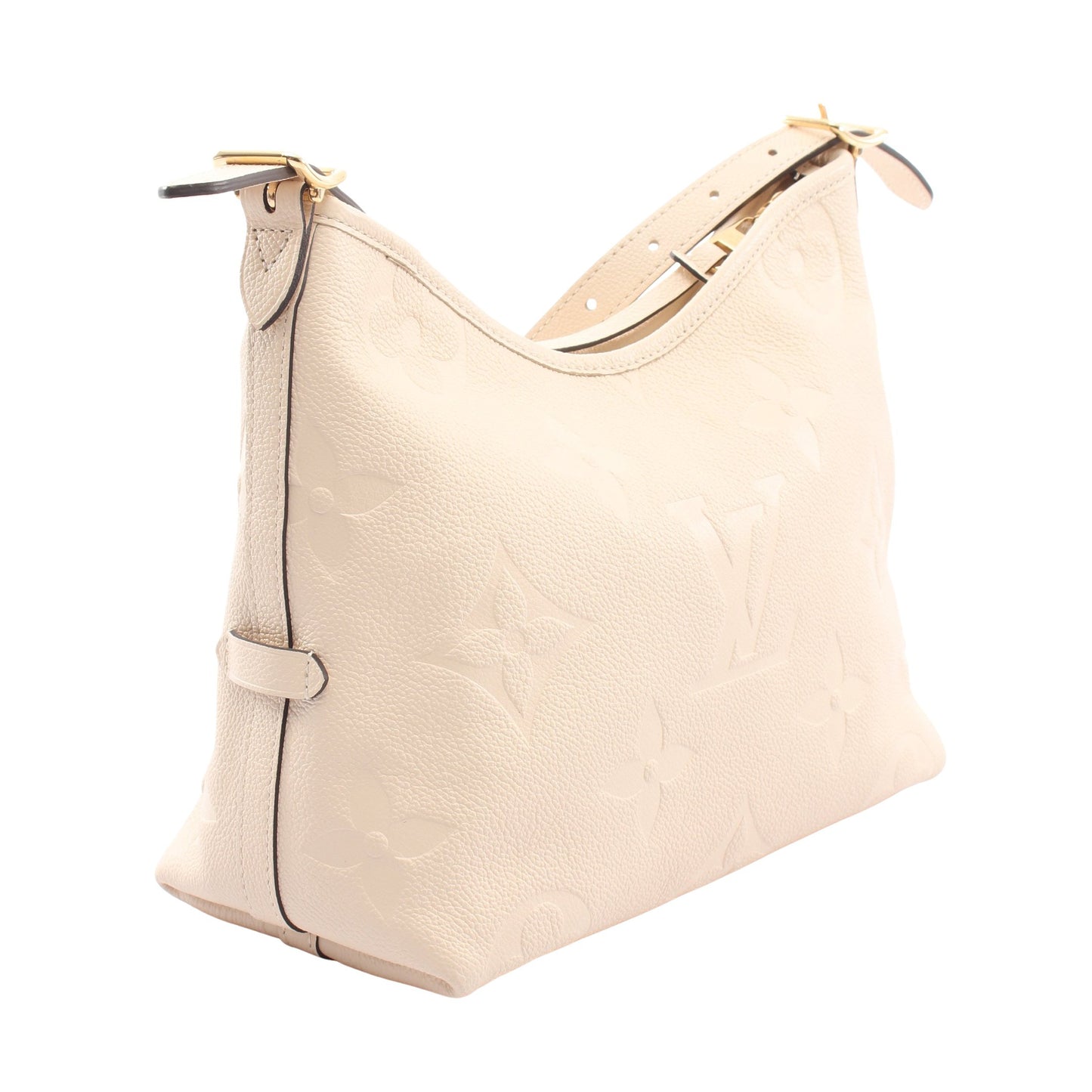 キャリーオール ジップ NM PM モノグラムアンプラント クレーム ショルダーバッグ レザー アイボリー ルイヴィトン バッグ LOUIS VUITTON
