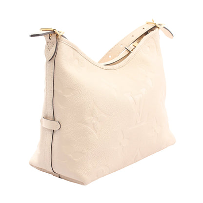 キャリーオール ジップ NM PM モノグラムアンプラント クレーム ショルダーバッグ レザー アイボリー ルイヴィトン バッグ LOUIS VUITTON