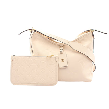 キャリーオール ジップ NM PM モノグラムアンプラント クレーム ショルダーバッグ レザー アイボリー ルイヴィトン バッグ LOUIS VUITTON