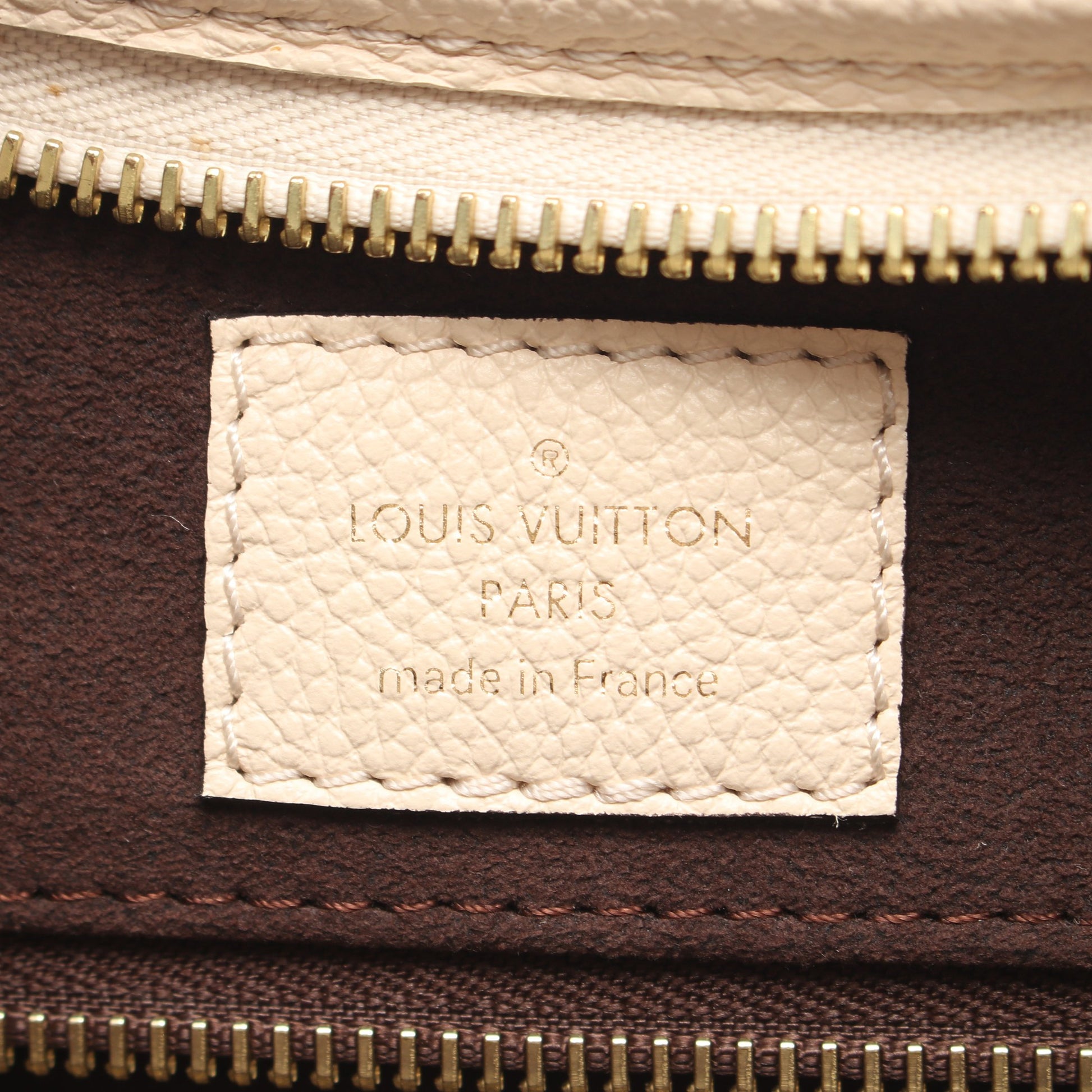 キャリーオール ジップ NM PM モノグラムアンプラント クレーム ショルダーバッグ レザー アイボリー ルイヴィトン バッグ LOUIS VUITTON