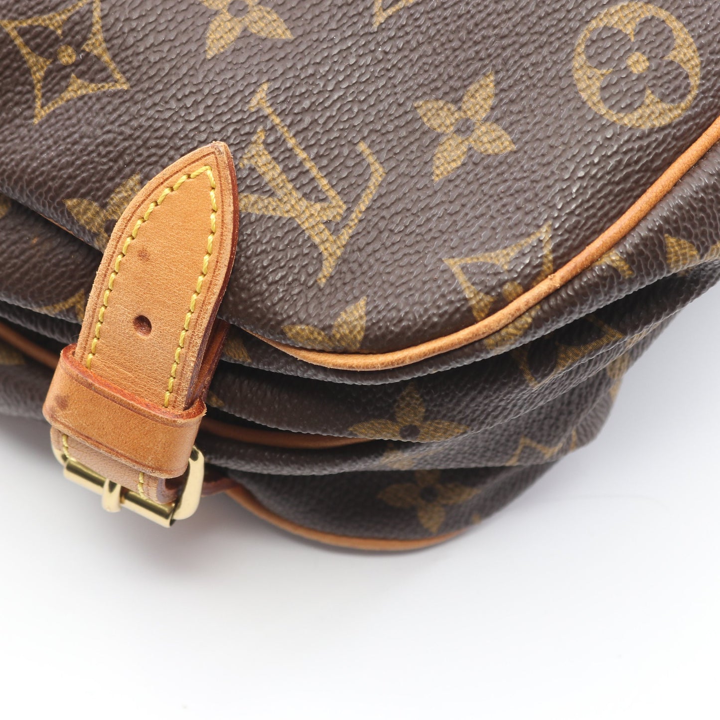 ソミュール30 モノグラム ショルダーバッグ PVC レザー ブラウン ルイヴィトン バッグ LOUIS VUITTON