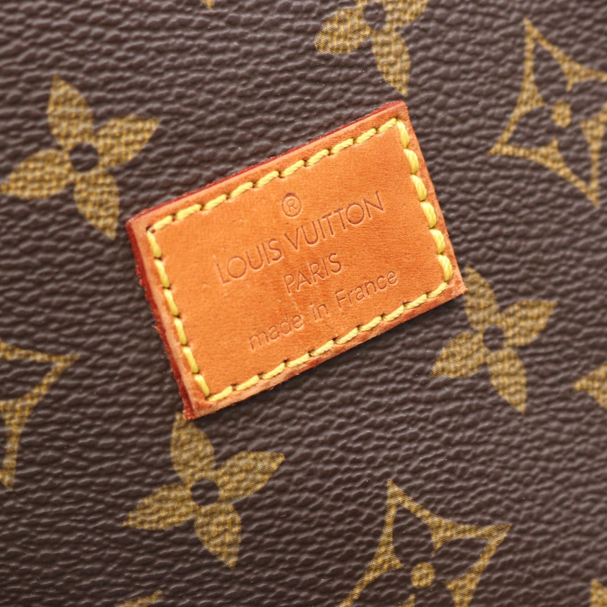 ソミュール30 モノグラム ショルダーバッグ PVC レザー ブラウン ルイヴィトン バッグ LOUIS VUITTON