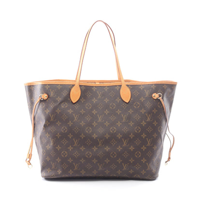 ネヴァーフルGM モノグラム ショルダーバッグ トートバッグ PVC レザー ブラウン ルイヴィトン バッグ LOUIS VUITTON