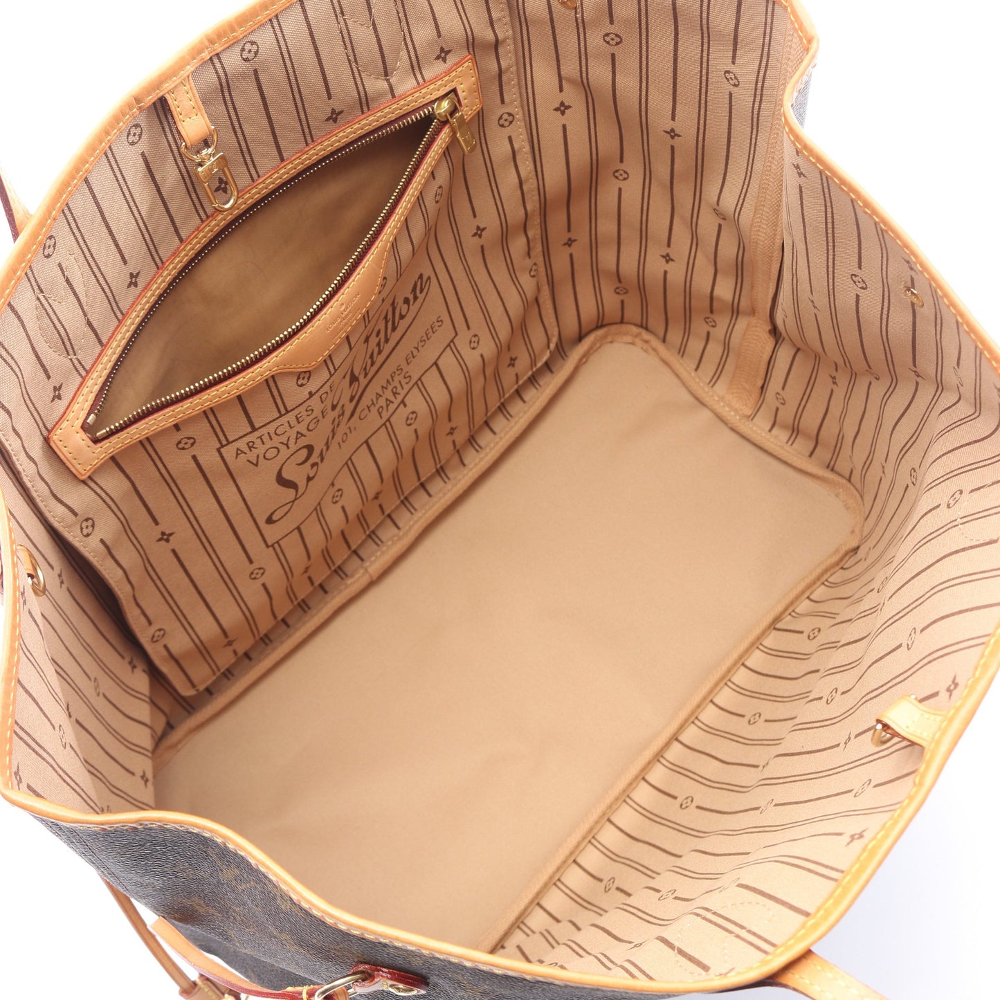 ネヴァーフルGM モノグラム ショルダーバッグ トートバッグ PVC レザー ブラウン ルイヴィトン バッグ LOUIS VUITTON