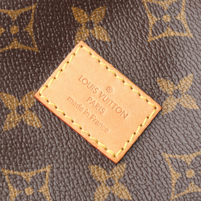 ソミュール30 モノグラム ショルダーバッグ PVC レザー ブラウン ルイヴィトン バッグ LOUIS VUITTON