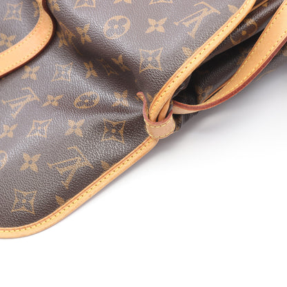 ソミュール30 モノグラム ショルダーバッグ PVC レザー ブラウン ルイヴィトン バッグ LOUIS VUITTON