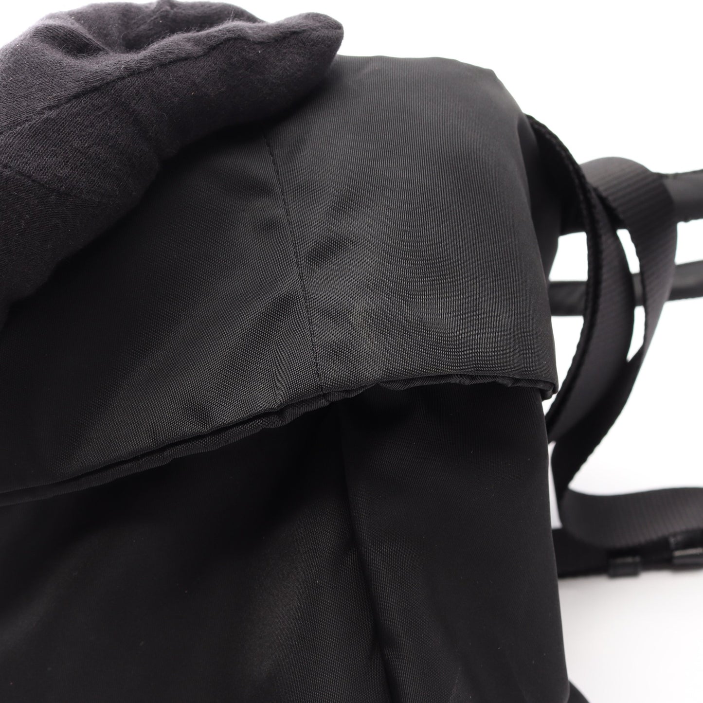 リバーシブル 2WAY ハンドバッグ ナイロン ブラック プラダ バッグ PRADA