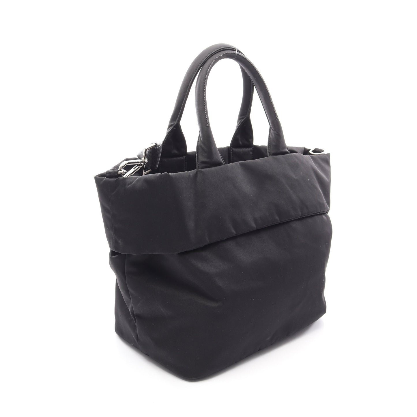 リバーシブル 2WAY ハンドバッグ ナイロン ブラック プラダ バッグ PRADA