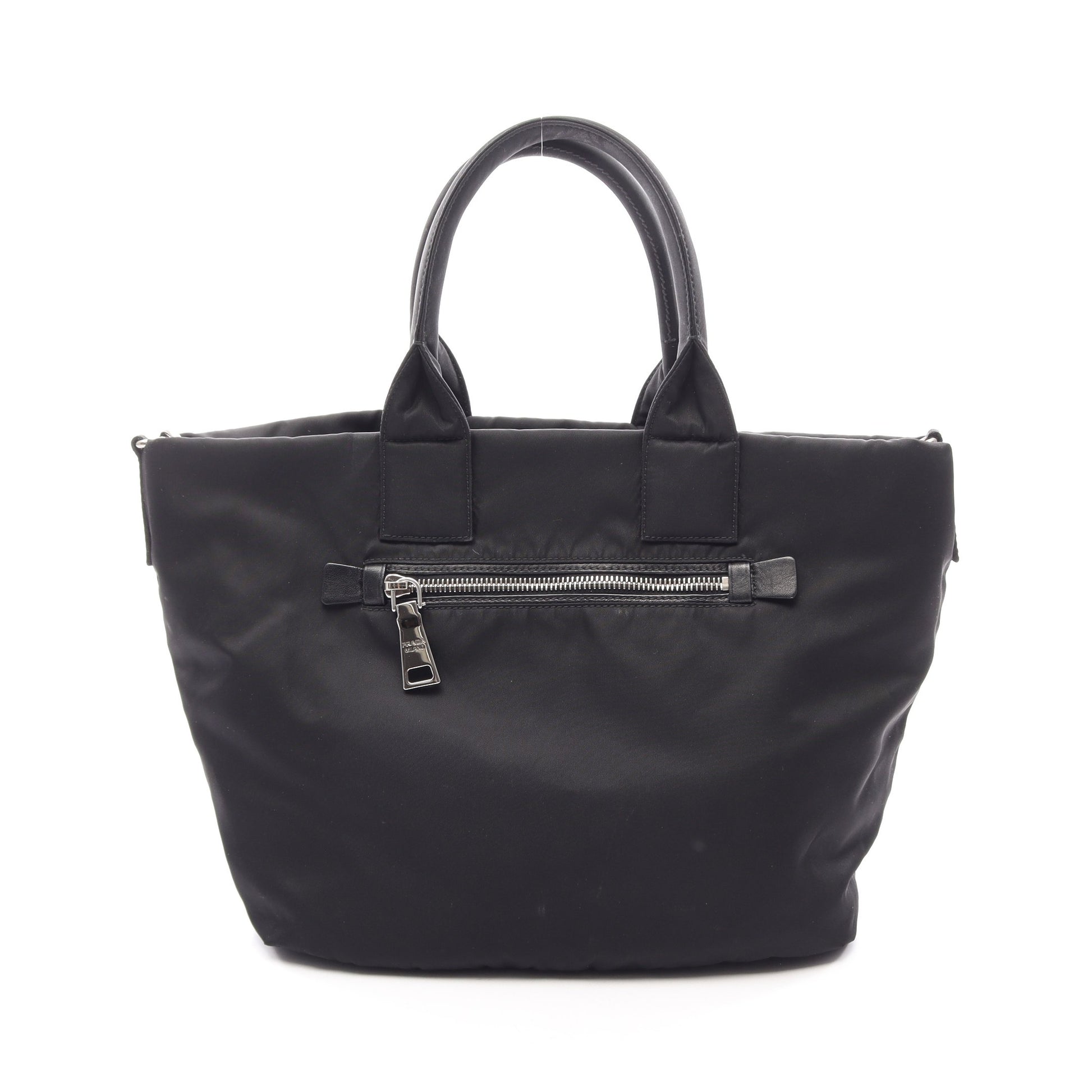 リバーシブル 2WAY ハンドバッグ ナイロン ブラック プラダ バッグ PRADA