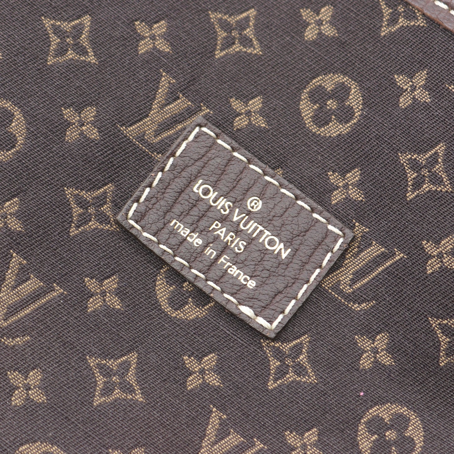 ソミュール モノグラムミニラン エベヌ ショルダーバッグ キャンバス レザー ダークブラウン ルイヴィトン バッグ LOUIS VUITTON