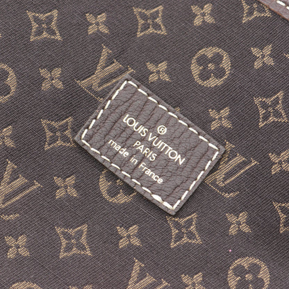 ソミュール モノグラムミニラン エベヌ ショルダーバッグ キャンバス レザー ダークブラウン ルイヴィトン バッグ LOUIS VUITTON