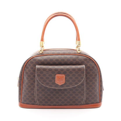 マカダム ハンドバッグ PVC レザー ダークブラウン ブラウン セリーヌ バッグ CELINE