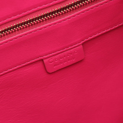 ホリゾンタルカバ ハンドバッグ トートバッグ レザー ピンクパープル オレンジ セリーヌ バッグ CELINE