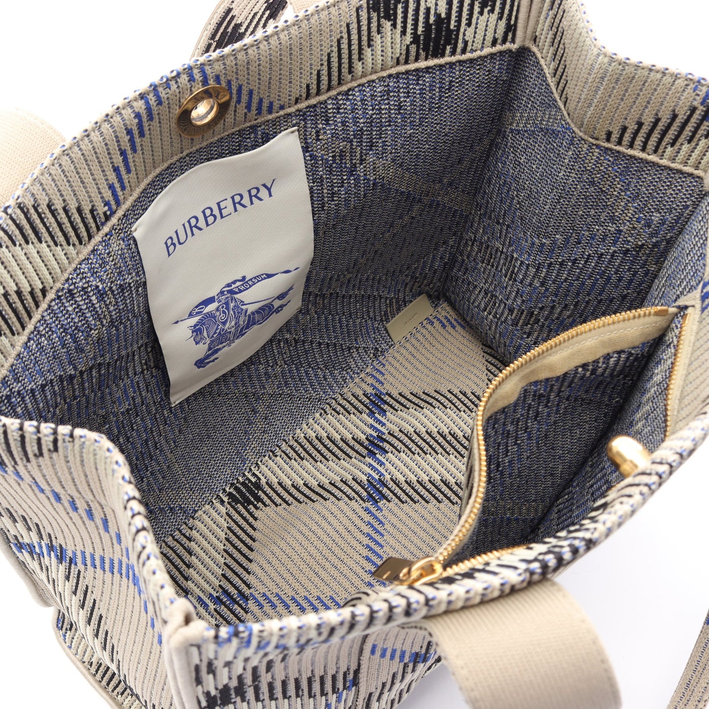 トートバッグ ショルダーバッグ トートバッグ ファブリック グレー マルチカラー バーバリー バッグ BURBERRY
