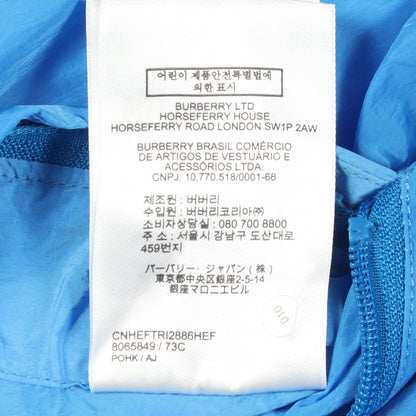 EKD ウインドブレーカー フード付き ジャケット ナイロン ブルー バーバリー
