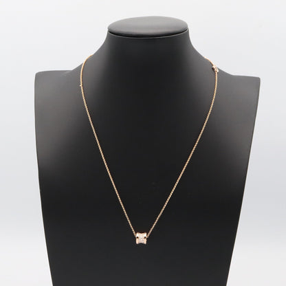 B-zero1 ネックレス ダイヤ ネックレス K18PG ダイヤモンド クリア ピンクゴールド ブルガリ アクセサリー BVLGARI