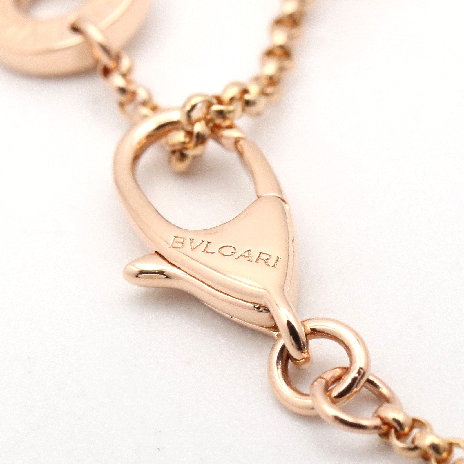 B-zero1 ネックレス ダイヤ ネックレス K18PG ダイヤモンド クリア ピンクゴールド ブルガリ アクセサリー BVLGARI