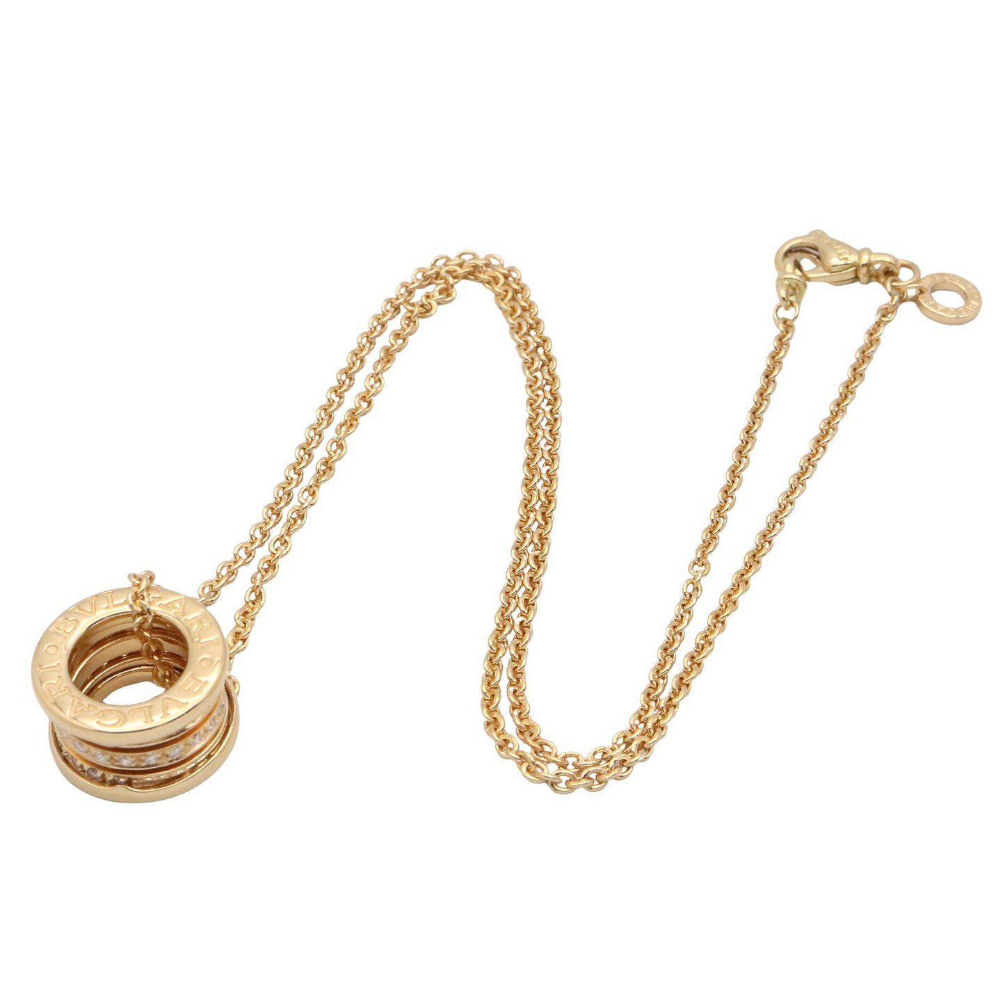 B-zero1 ネックレス ダイヤ ネックレス K18YG ダイヤモンド クリア イエローゴールド ブルガリ アクセサリー BVLGARI