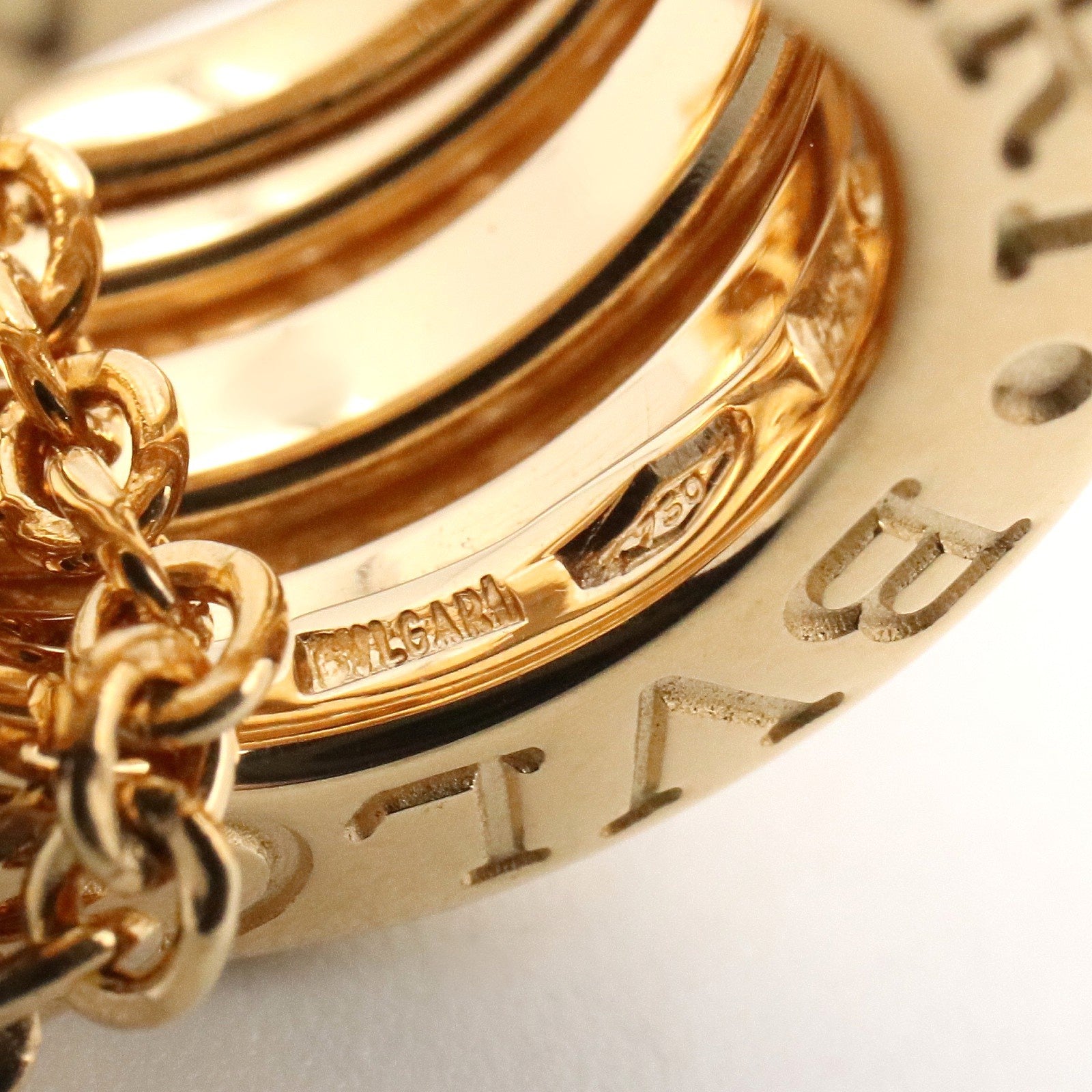 B-zero1 ネックレス ダイヤ ネックレス K18YG ダイヤモンド クリア イエローゴールド ブルガリ アクセサリー BVLGARI