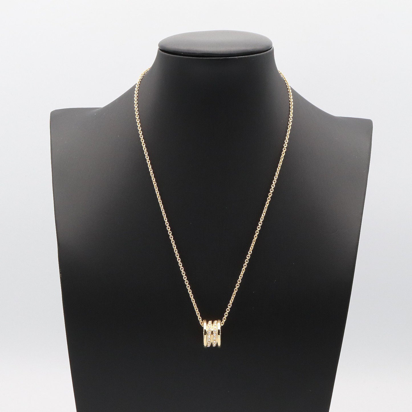 B-zero1 ネックレス ダイヤ ネックレス K18YG ダイヤモンド クリア イエローゴールド ブルガリ アクセサリー BVLGARI
