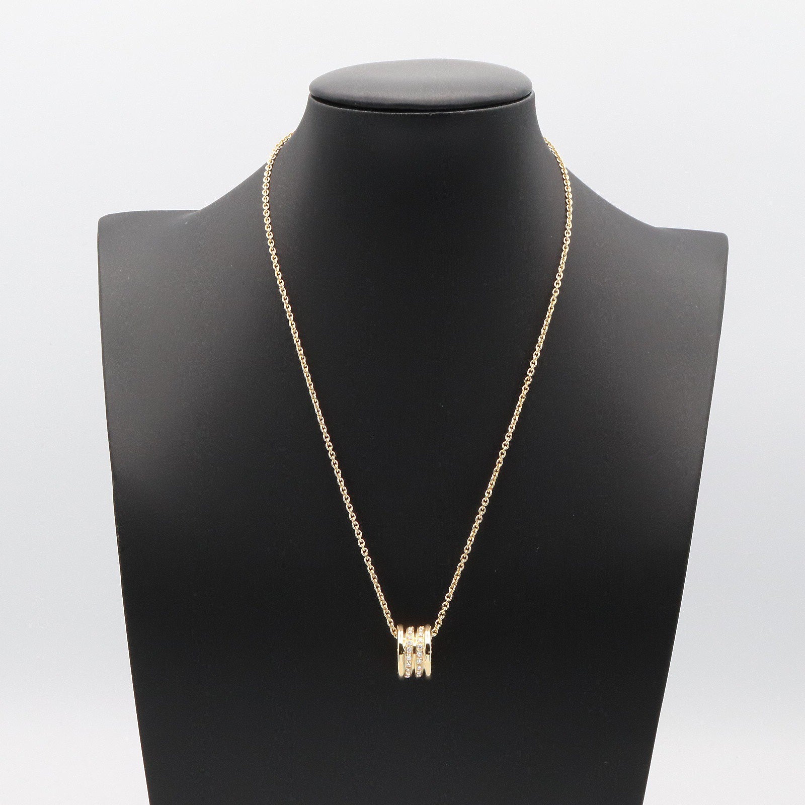 B-zero1 ネックレス ダイヤ ネックレス K18YG ダイヤモンド クリア イエローゴールド ブルガリ アクセサリー BVLGARI
