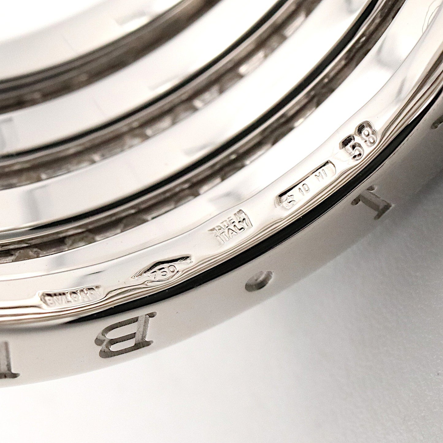 B-zero1 リング ダイヤ 3バンド リング 指輪 K18WG ダイヤモンド クリア ホワイトゴールド ブルガリ アクセサリー BVLGARI