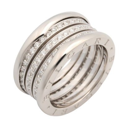 B-zero1 リング ダイヤ 3バンド リング 指輪 K18WG ダイヤモンド クリア ホワイトゴールド ブルガリ アクセサリー BVLGARI