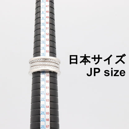 B-zero1 リング ダイヤ 3バンド リング 指輪 K18WG ダイヤモンド クリア ホワイトゴールド ブルガリ アクセサリー BVLGARI