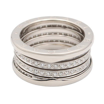 B-zero1 リング ダイヤ 3バンド リング 指輪 K18WG ダイヤモンド クリア ホワイトゴールド ブルガリ アクセサリー BVLGARI