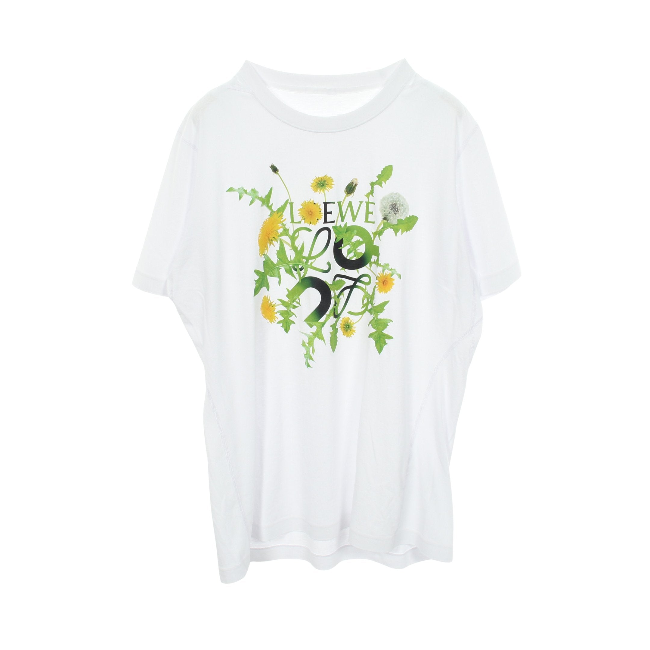 LOEWE × On たんぽぽ 半袖Tシャツ ホワイト イエロー イエローグリーン