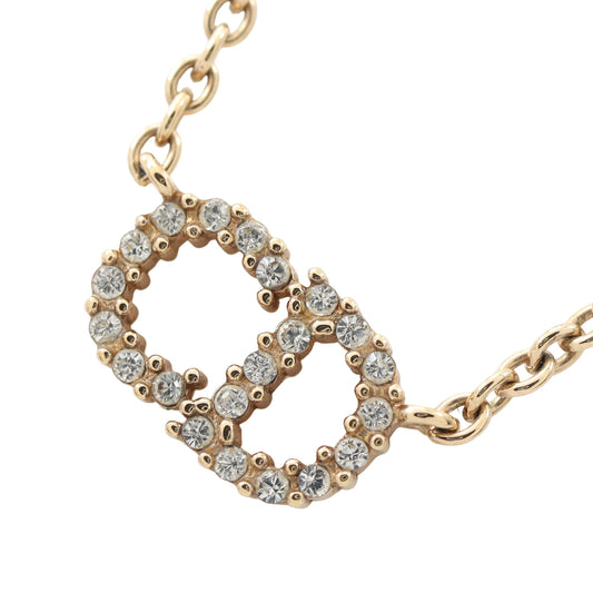 Clair D Lune ネックレス GP ラインストーン ゴールド クリア クリスチャンディオール アクセサリー Christian Dior