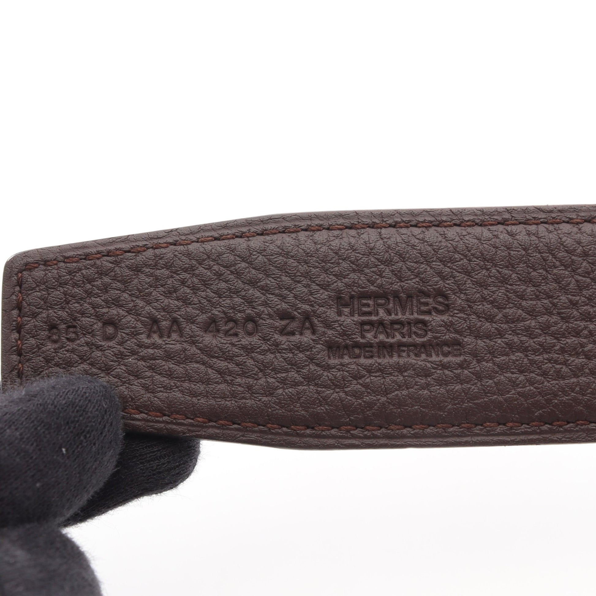コンスタンス リバーシブル ベルト ボックスカーフ トゴ ブラック ダークブラウン D刻印 エルメス 財布・小物 HERMES