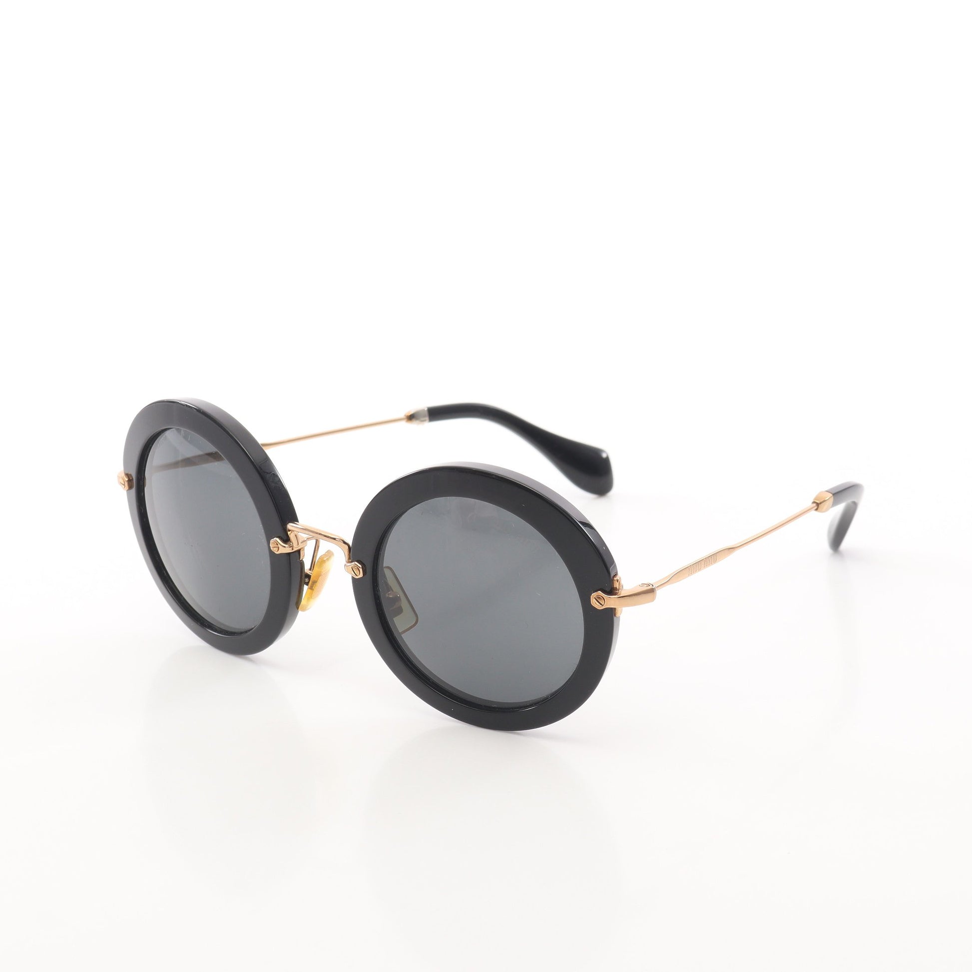 サングラス サングラス GP ブラック ゴールド ミュウミュウ 財布・小物 miu miu