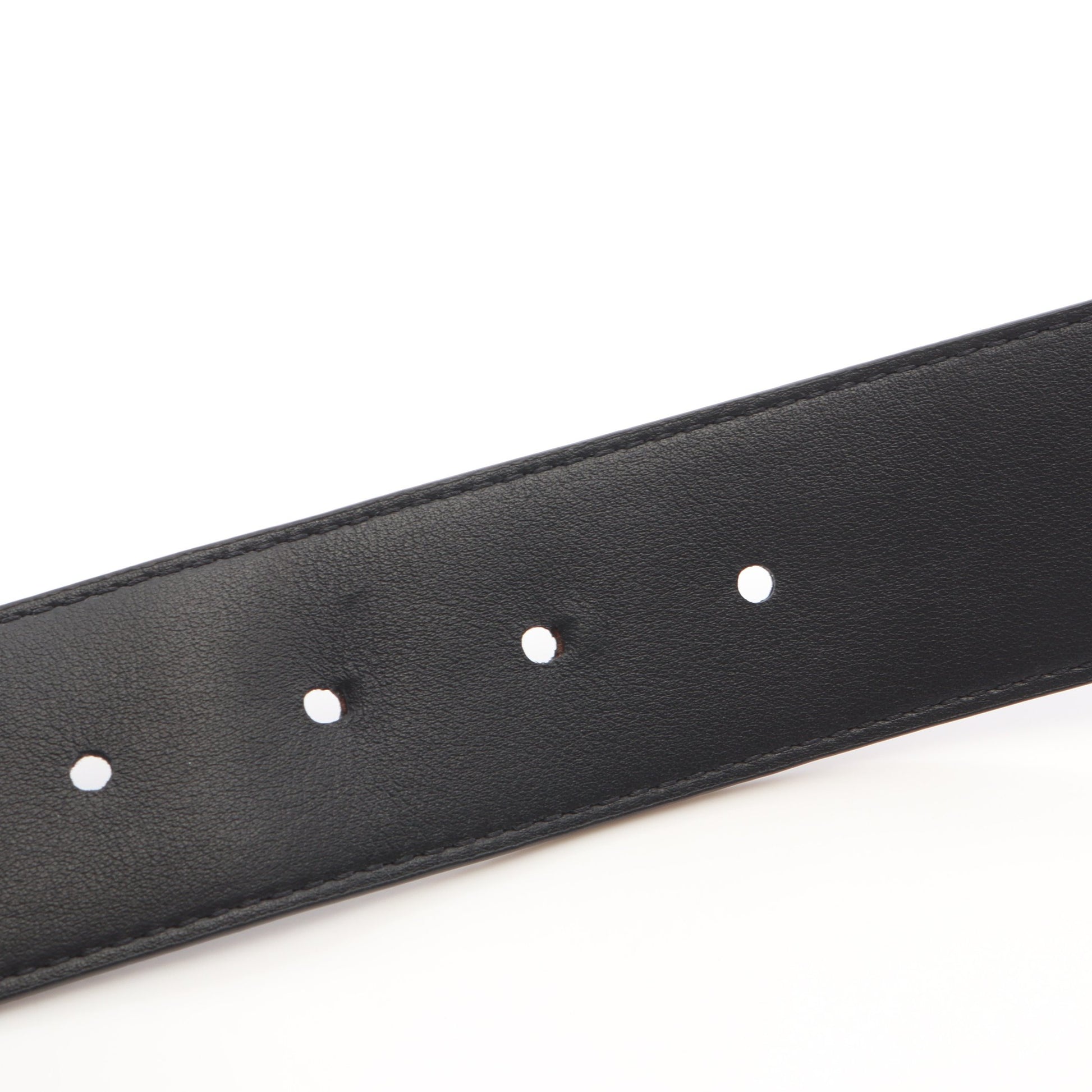 サンチュール ダミエプリント 40MM ダミエグラフィット シルバー金具 リバーシブル ベルト PVC レザー ブラック ルイヴィトン 財布・小物 LOUIS VUITTON