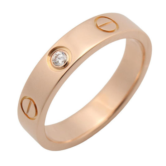 ミニラブリング 1PD リング 指輪 K18PG ダイヤモンド クリア ピンクゴールド カルティエ アクセサリー Cartier