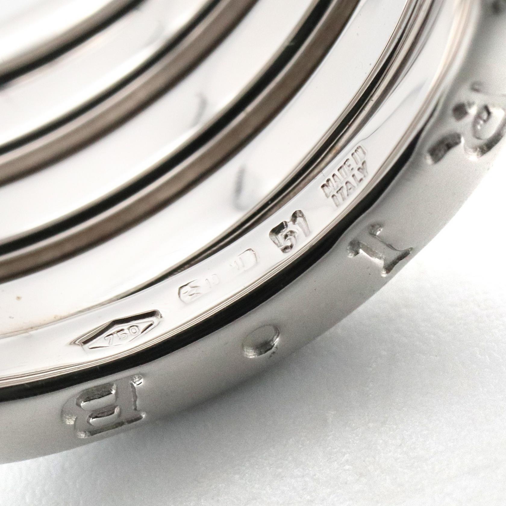 B-zero1 リング 4バンド リング 指輪 K18WG シルバー ホワイトゴールド ブルガリ アクセサリー BVLGARI