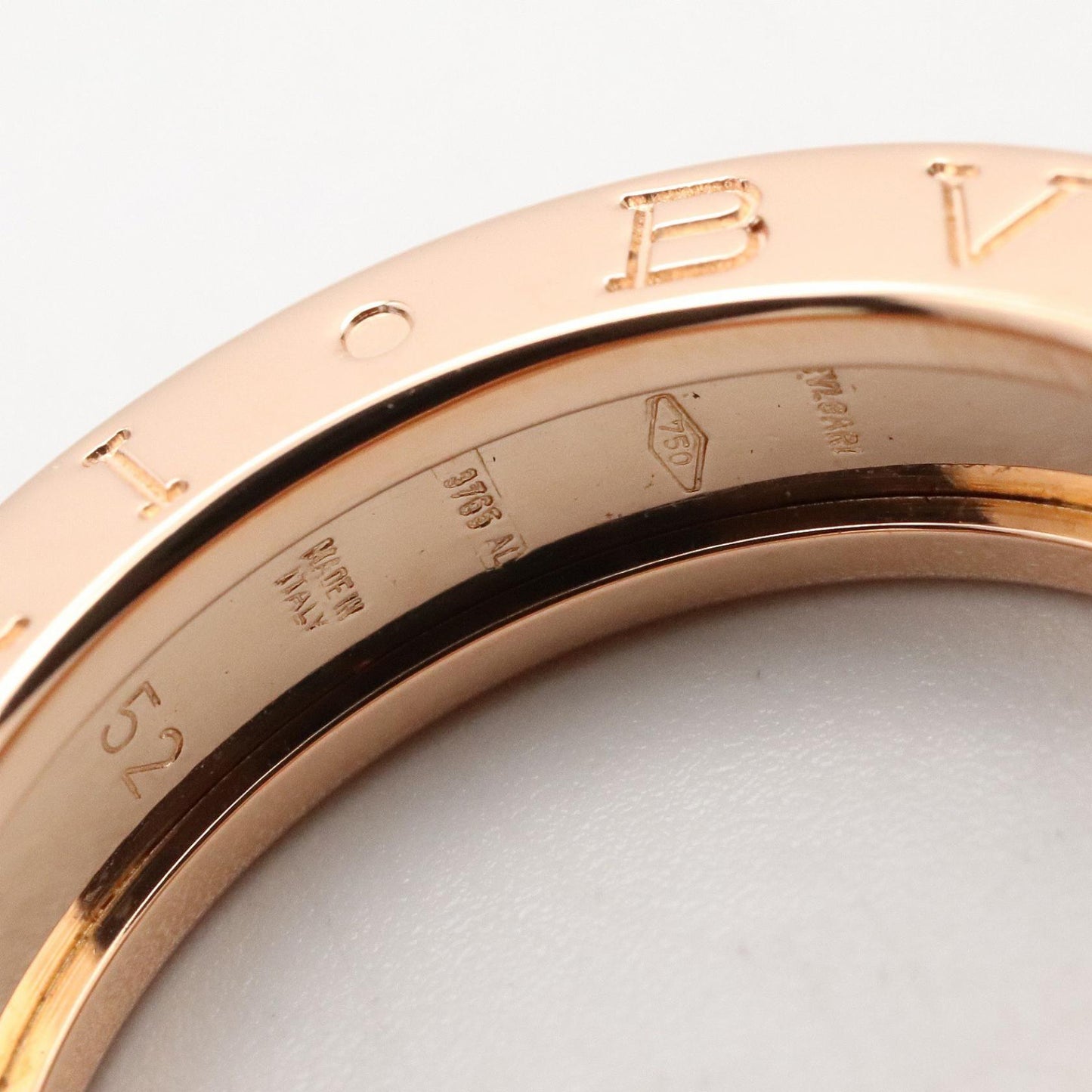 B-zero1 リング 1バンド リング 指輪 K18PG ゴールド ピンクゴールド ブルガリ アクセサリー BVLGARI