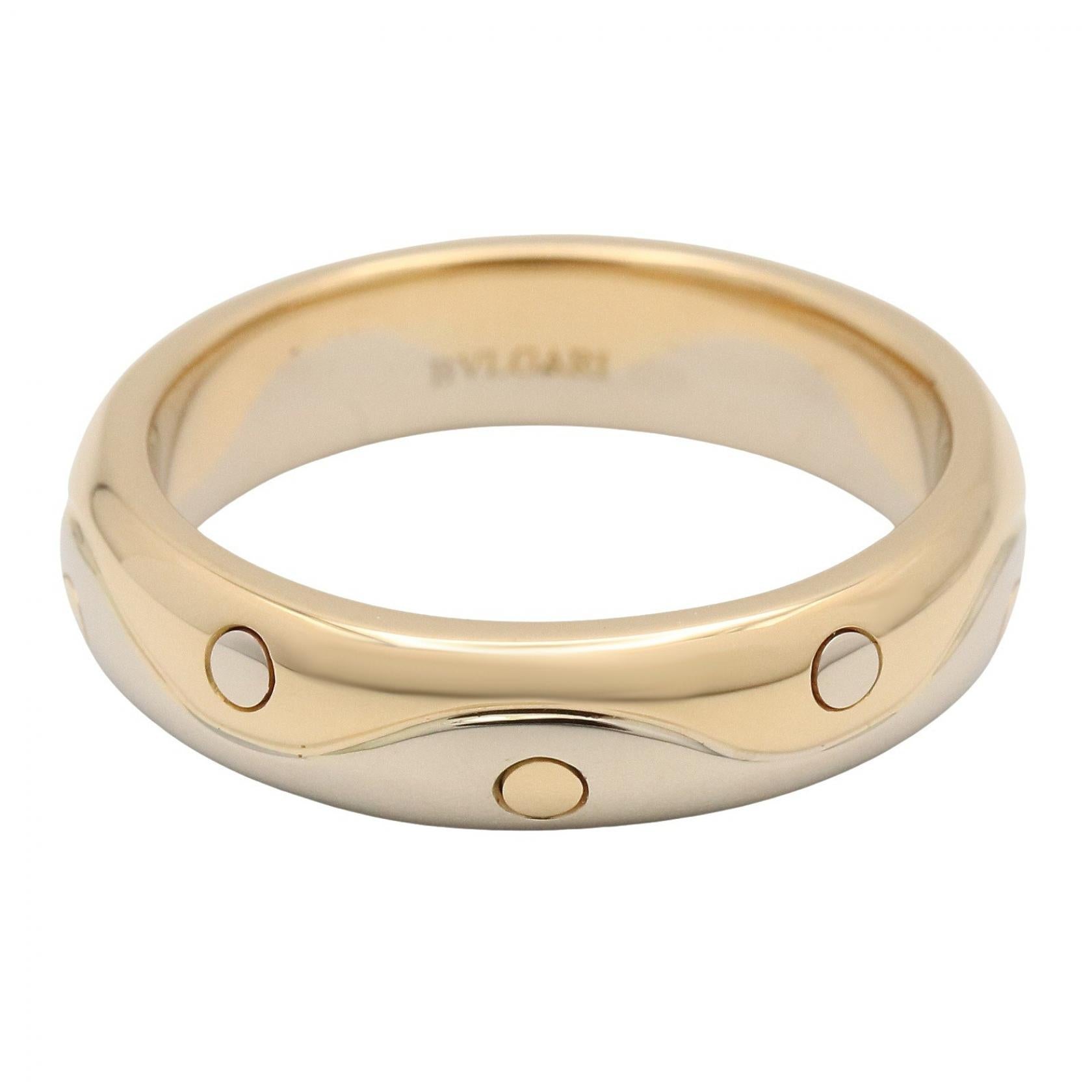 オンダ リング リング 指輪 K18YG K18WG ゴールド イエローゴールド ホワイトゴールド ブルガリ アクセサリー BVLGARI