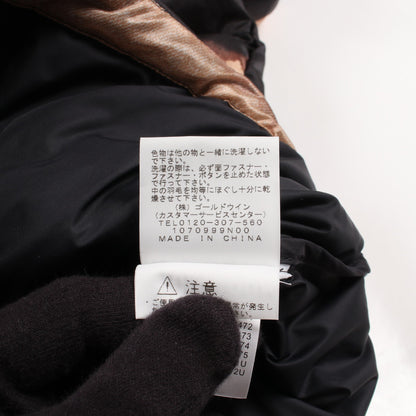 × THE NORTH FACE Bleached Denim Print Nuptse Jacket フード付き ダウンジャケット ナイロン ブラック ベージュ シュプリーム