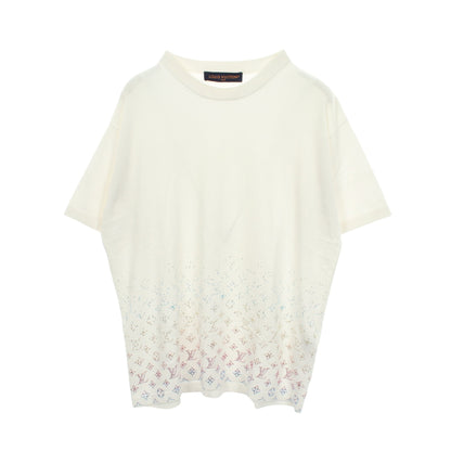 モノグラム グラディエント エンベリッシュド 半袖Tシャツ コットン ホワイト ルイヴィトン