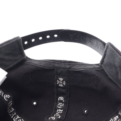 Cross Waxed Denim クロス刺繍 キャップ コットン ブラック クロムハーツ 財布・小物 Chrome Hearts