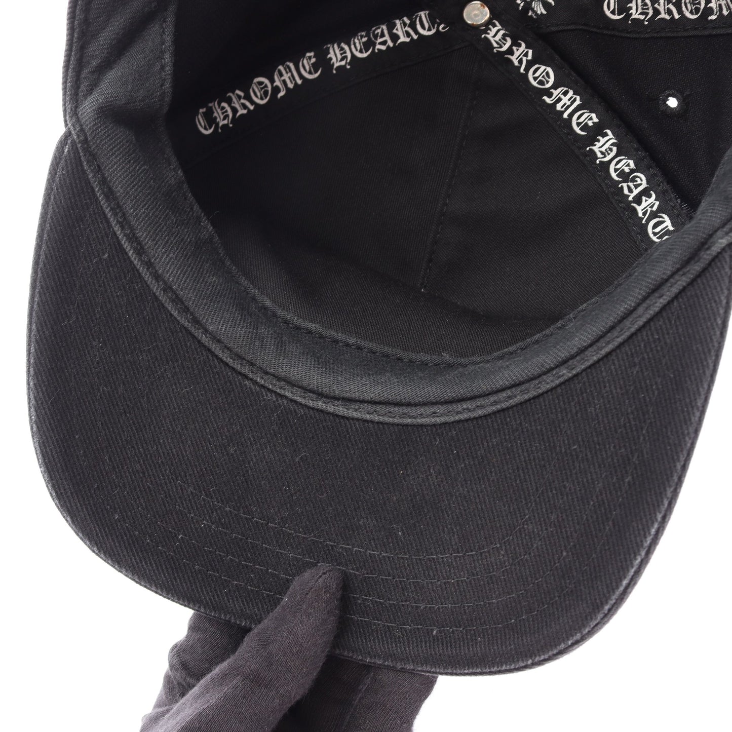 Cross Waxed Denim クロス刺繍 キャップ コットン ブラック クロムハーツ 財布・小物 Chrome Hearts