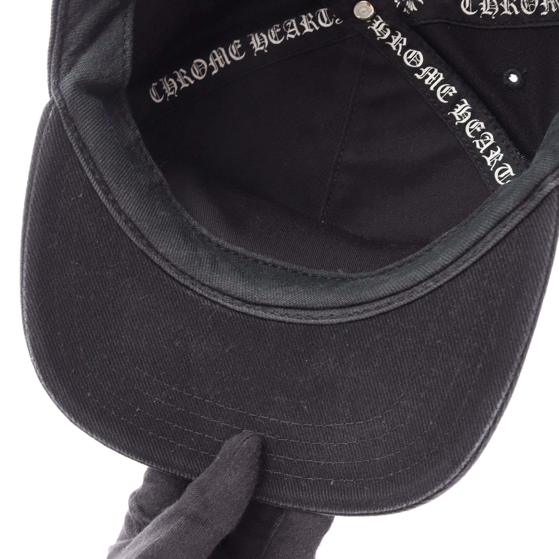 Cross Waxed Denim クロス刺繍 キャップ コットン ブラック クロムハーツ 財布・小物 Chrome Hearts